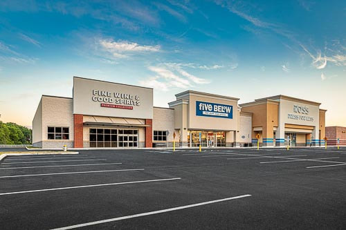 Picture of the Ross Fress for Less & Five Below stores in Temple, Pennsylvania